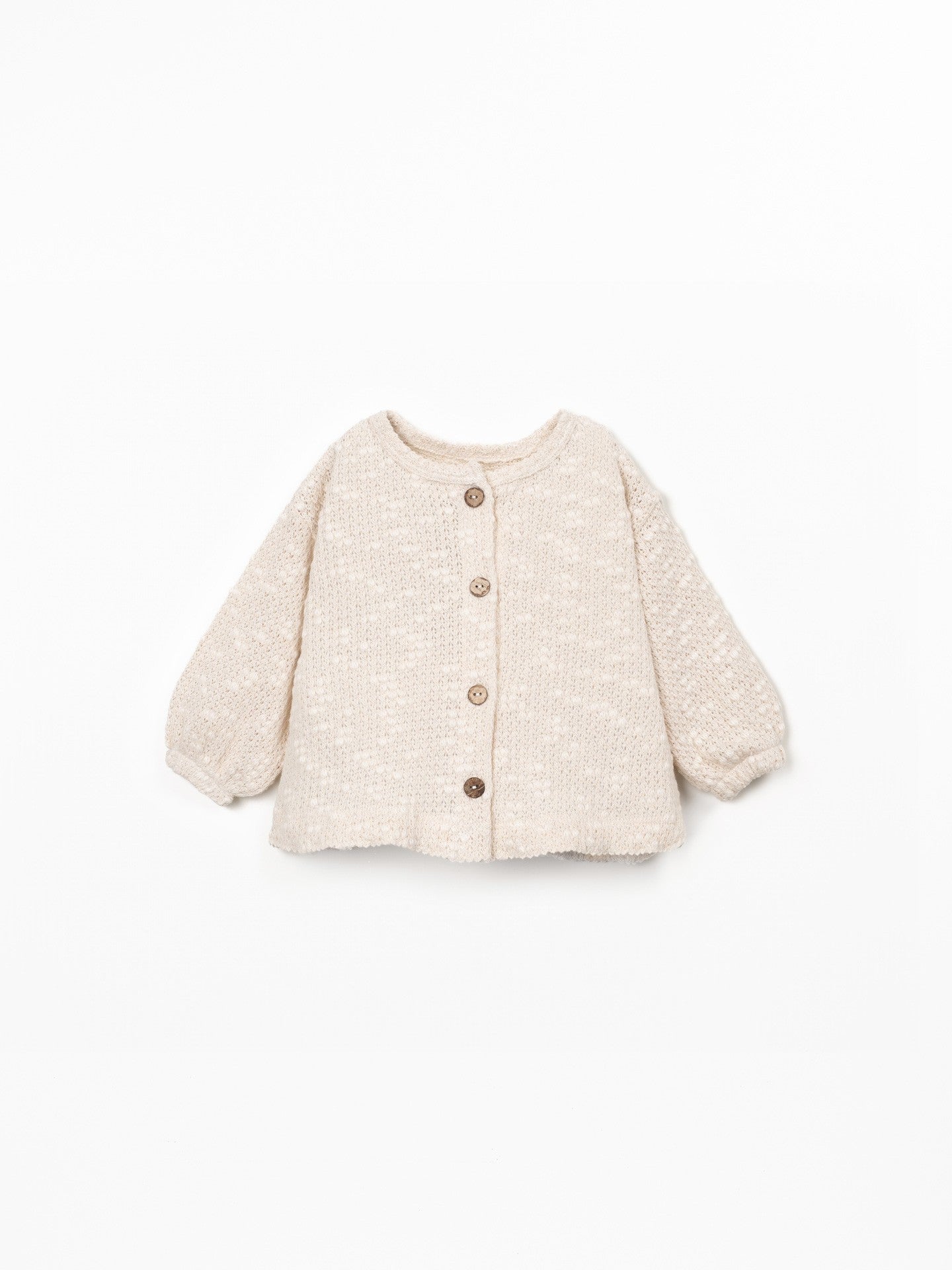 Giacca in maglia con bottoni in cocco