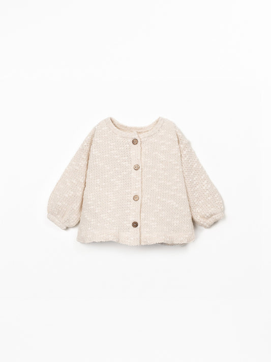 Giacca in maglia con bottoni in cocco