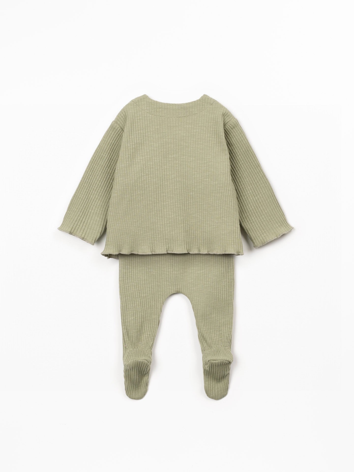 Completo maglia incrociata e pantaloni