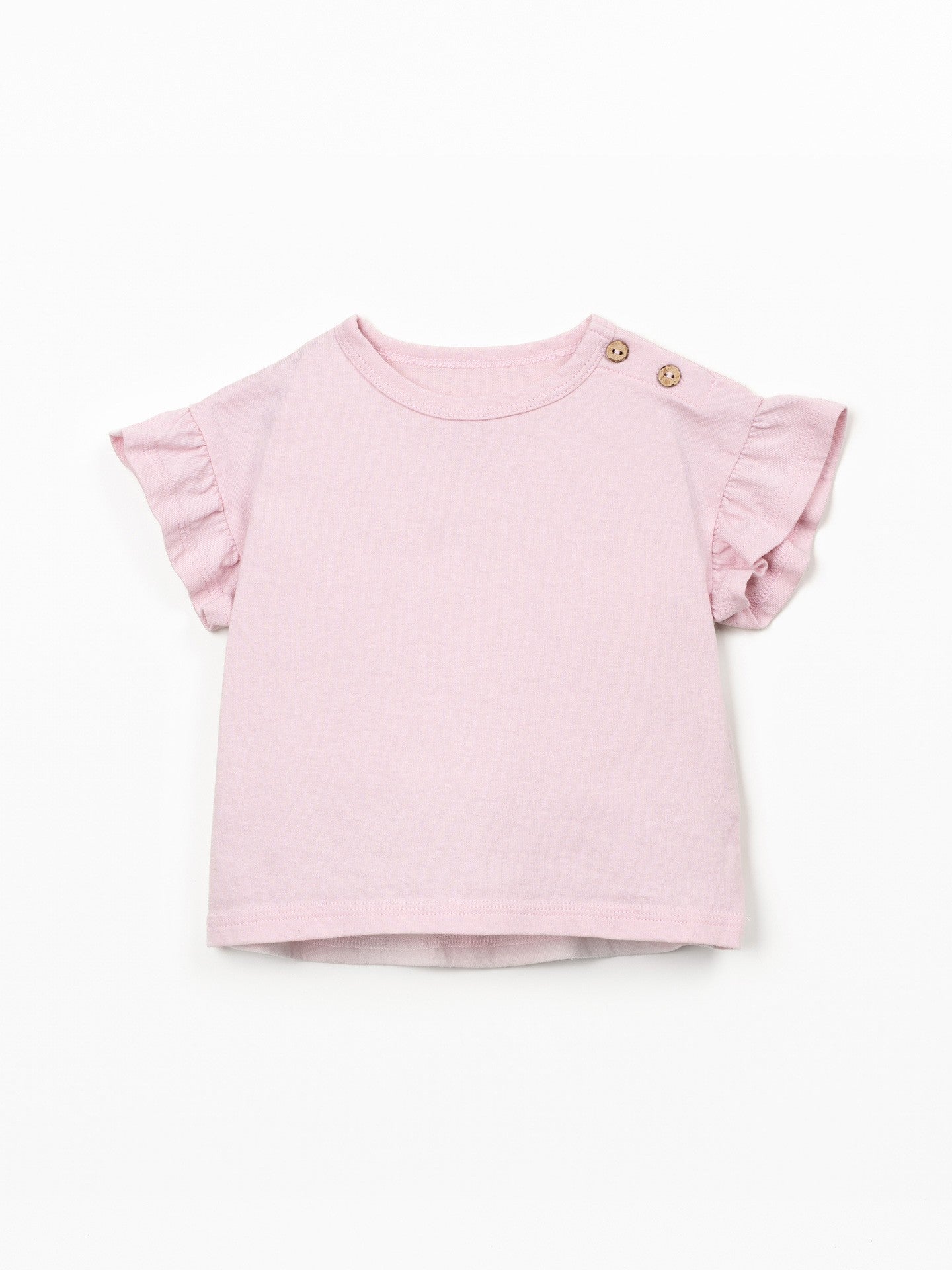 T-shirt con manica arricciata