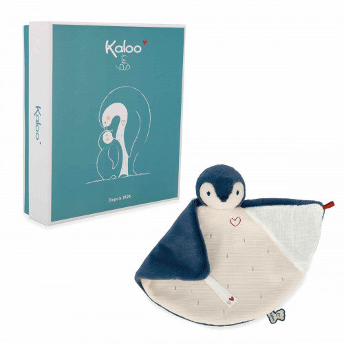 Doudou pinguino blu