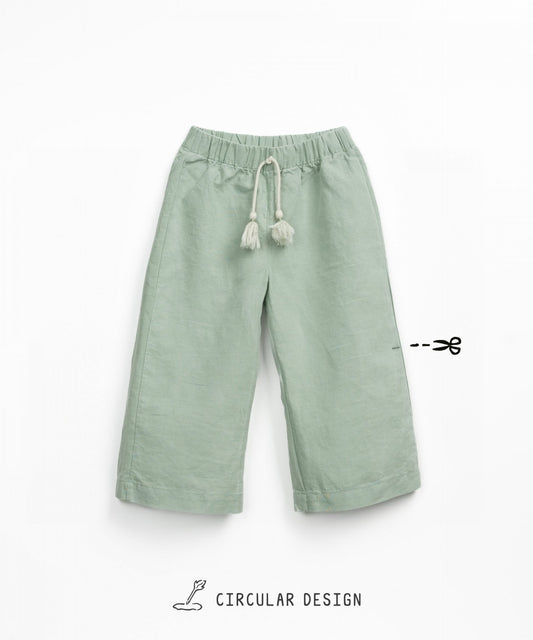 Pantalone largo con cordoncino