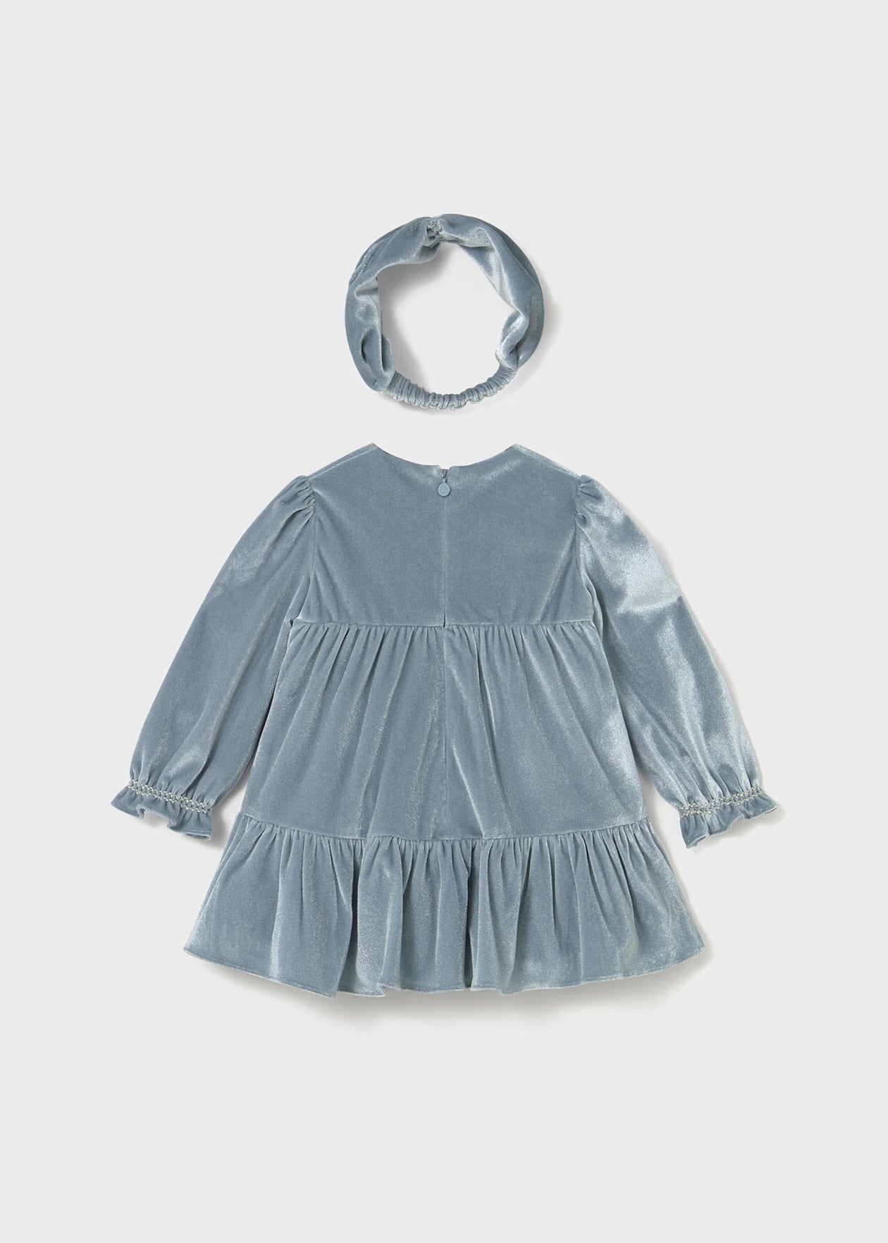 Vestito in velluto con fascia