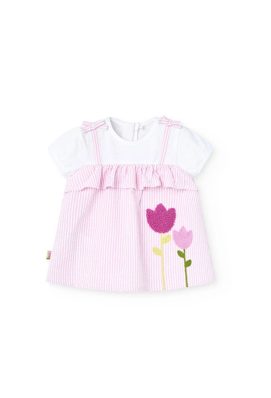 Vestito popeline a righe