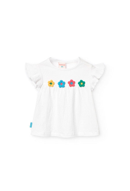Maglietta jersey "fiori"