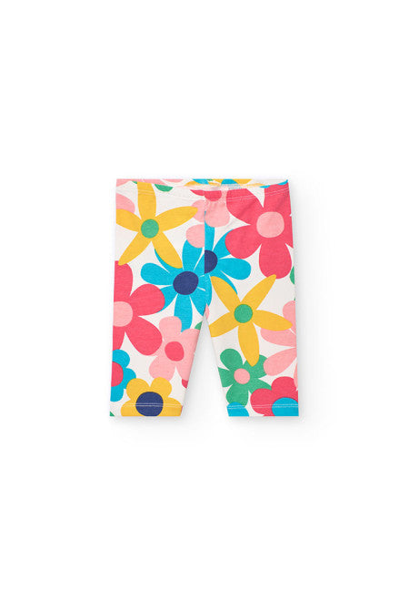 Leggings con fiori
