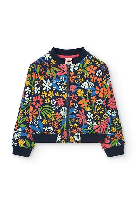 Giacca bomber a fiori