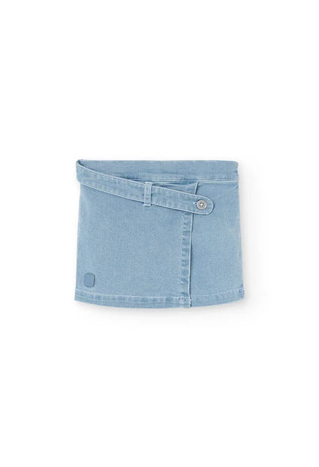 Gonna pantalone denim