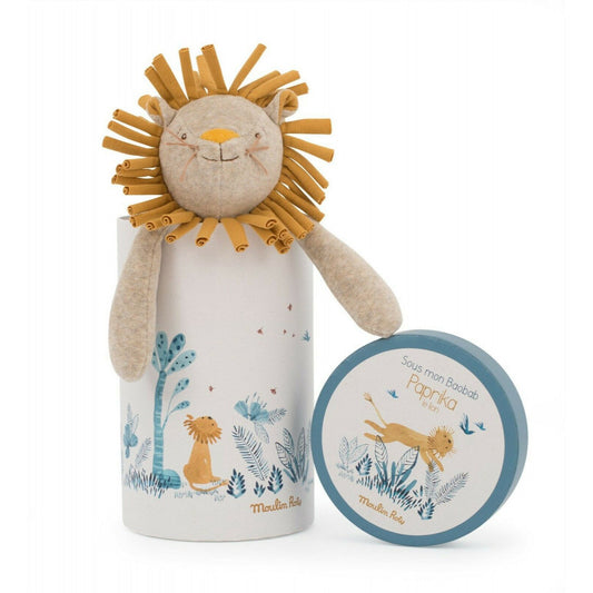 Peluche leone con scatola