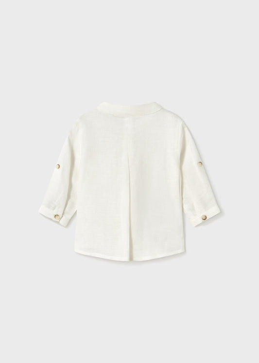 immagine di MAY1103 - Camicia manica lunga colletto coreana