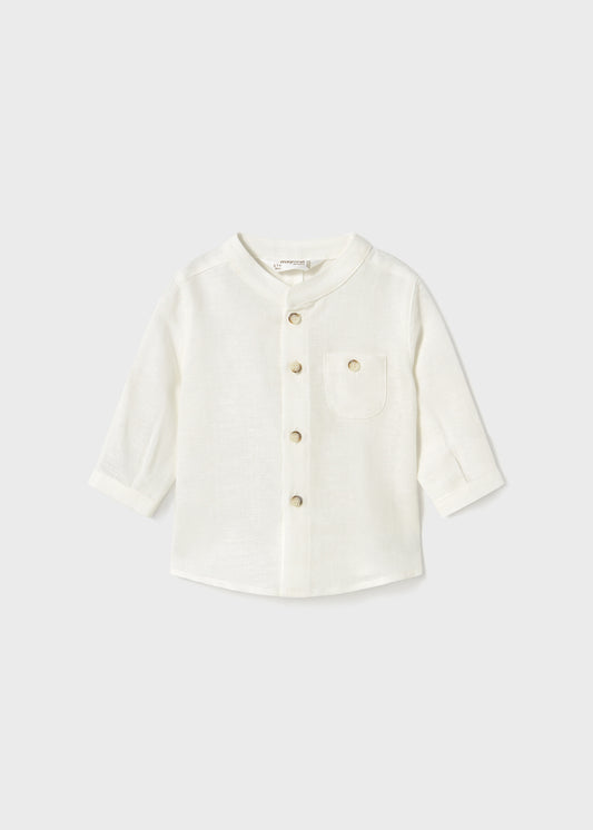 Camicia manica lunga colletto coreana