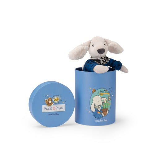 Cane Pilou in scatola regalo