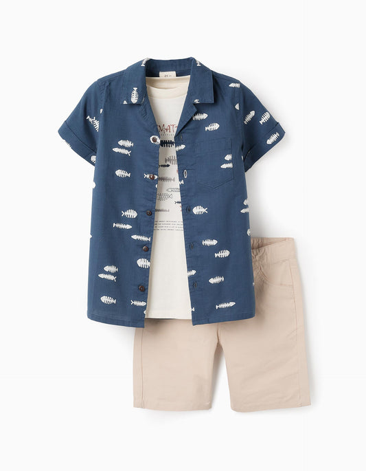 Set 3 pezzi con camicia