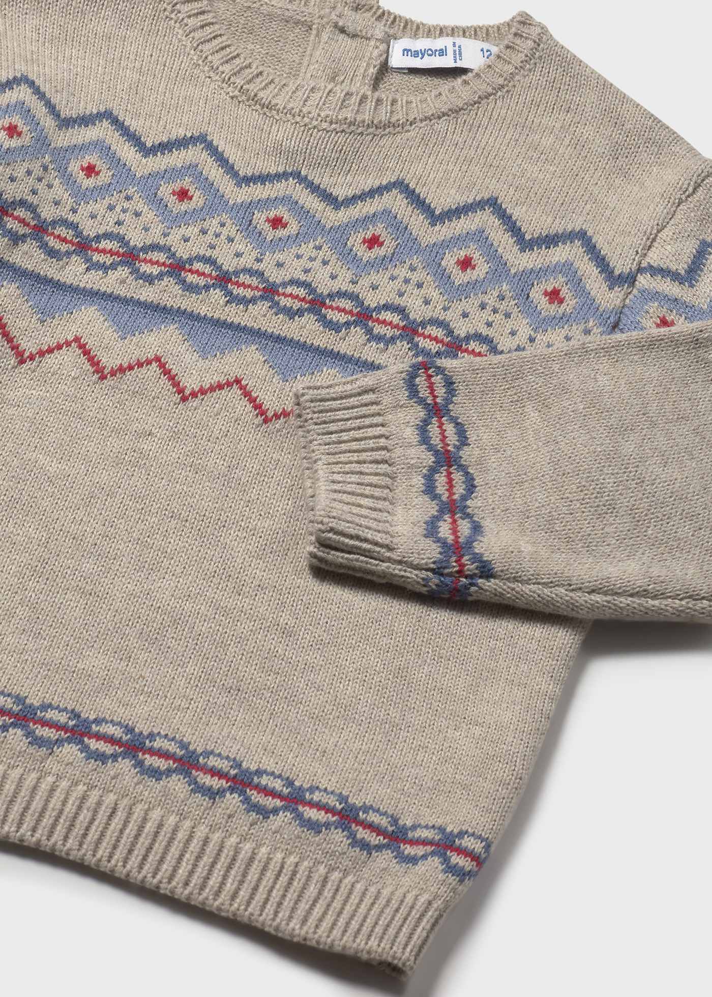 Maglione motivo jacquard