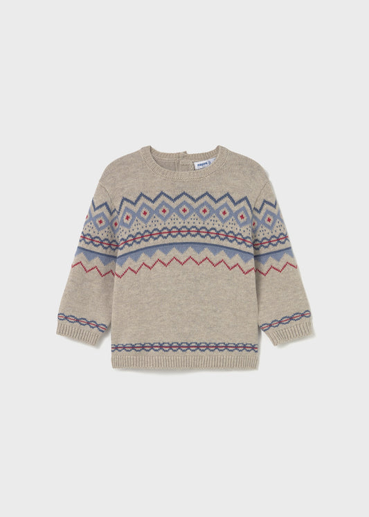 Maglione motivo jacquard