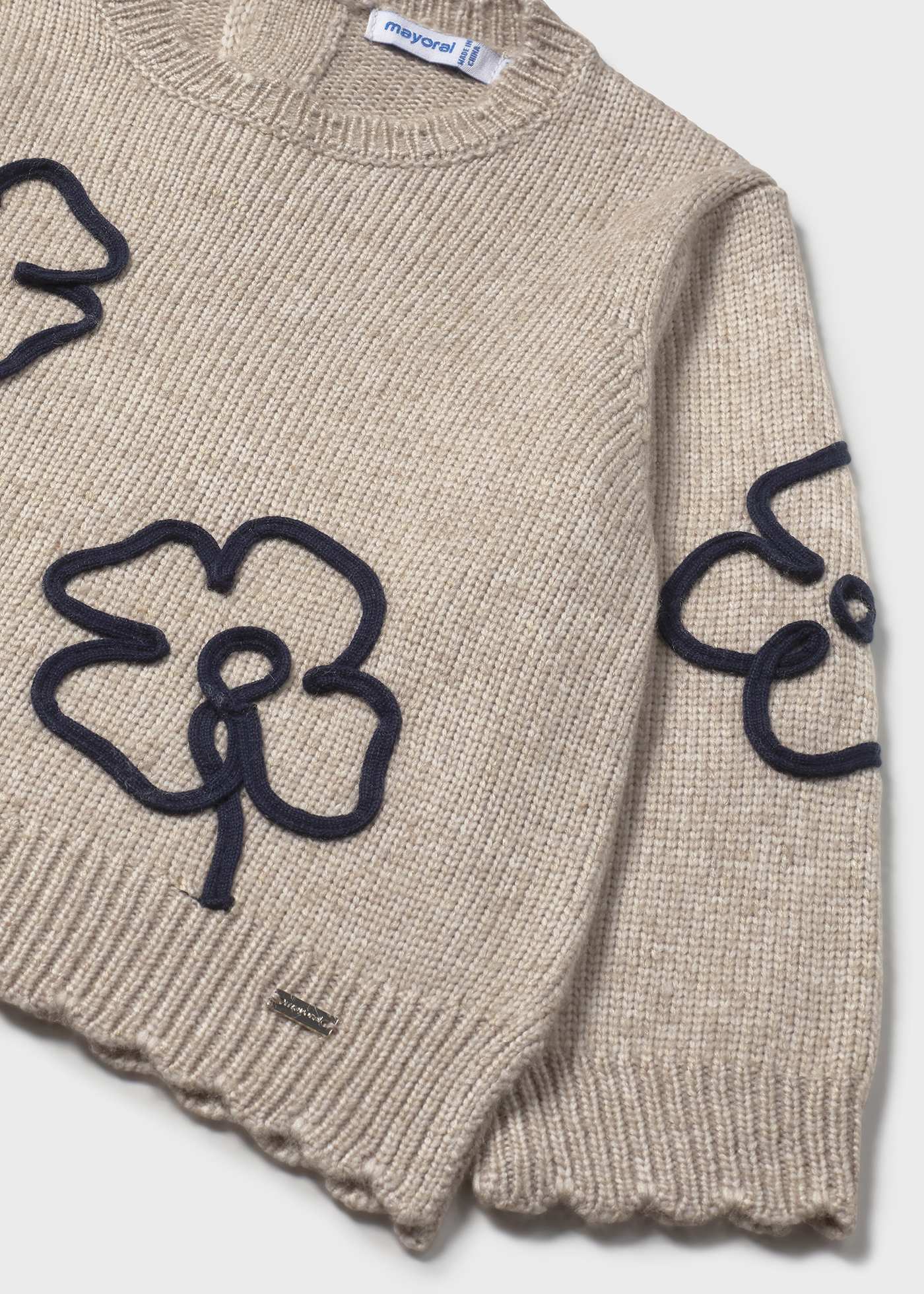 Maglione con fiori