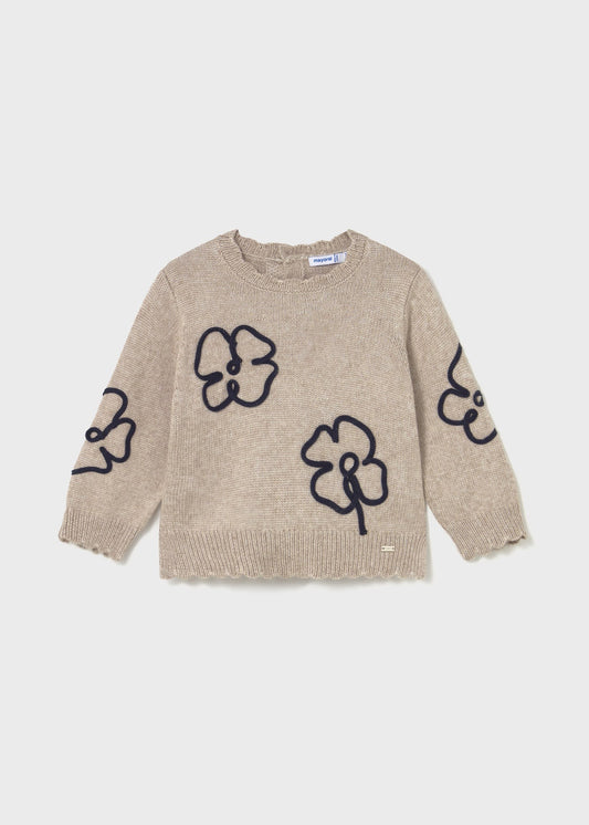 Maglione con fiori