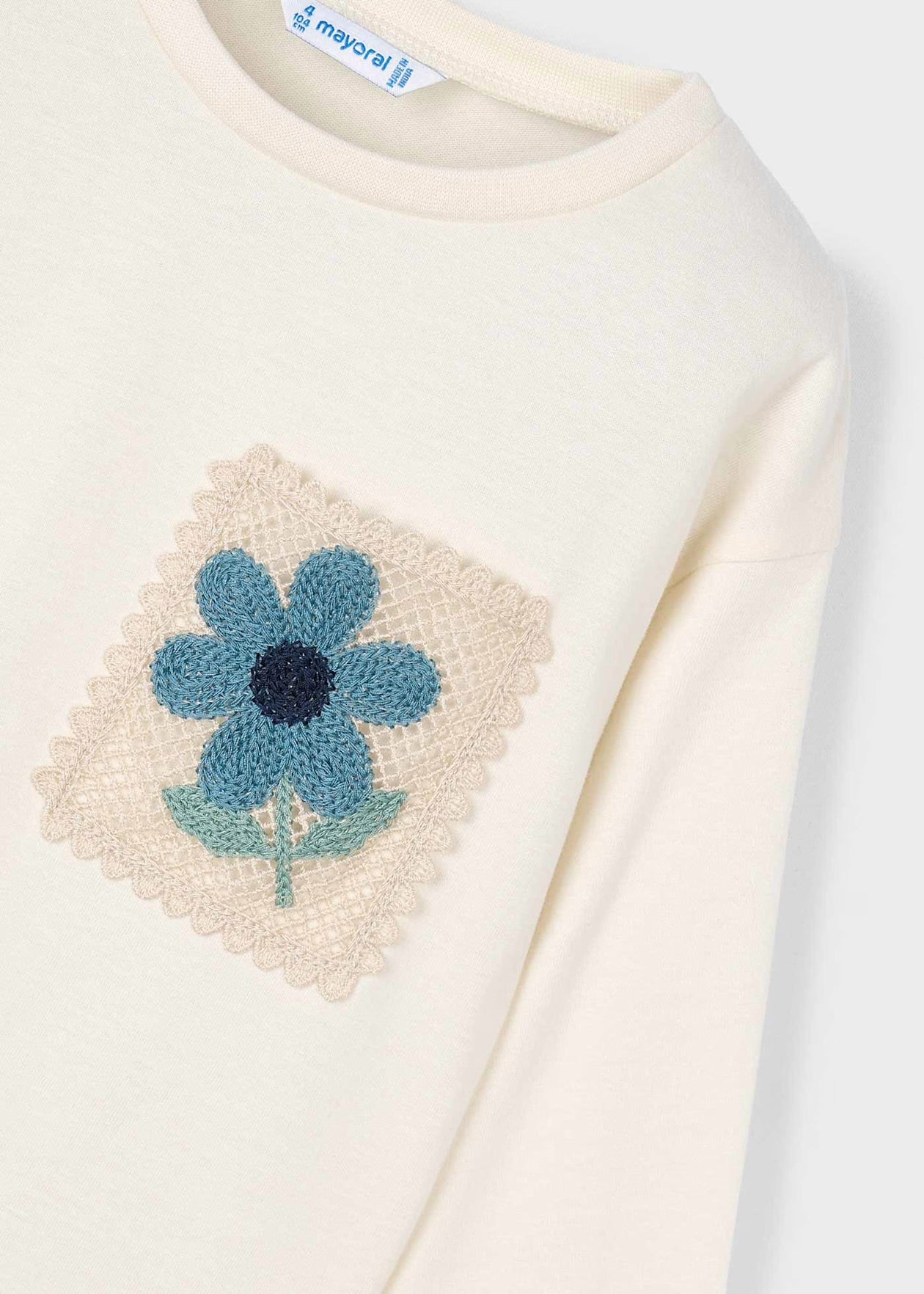 Maglietta con tasca crochet