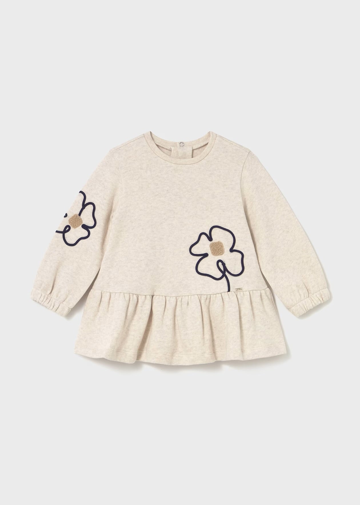 Vestito in maglia con fiori