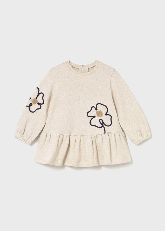 Vestito in maglia con fiori