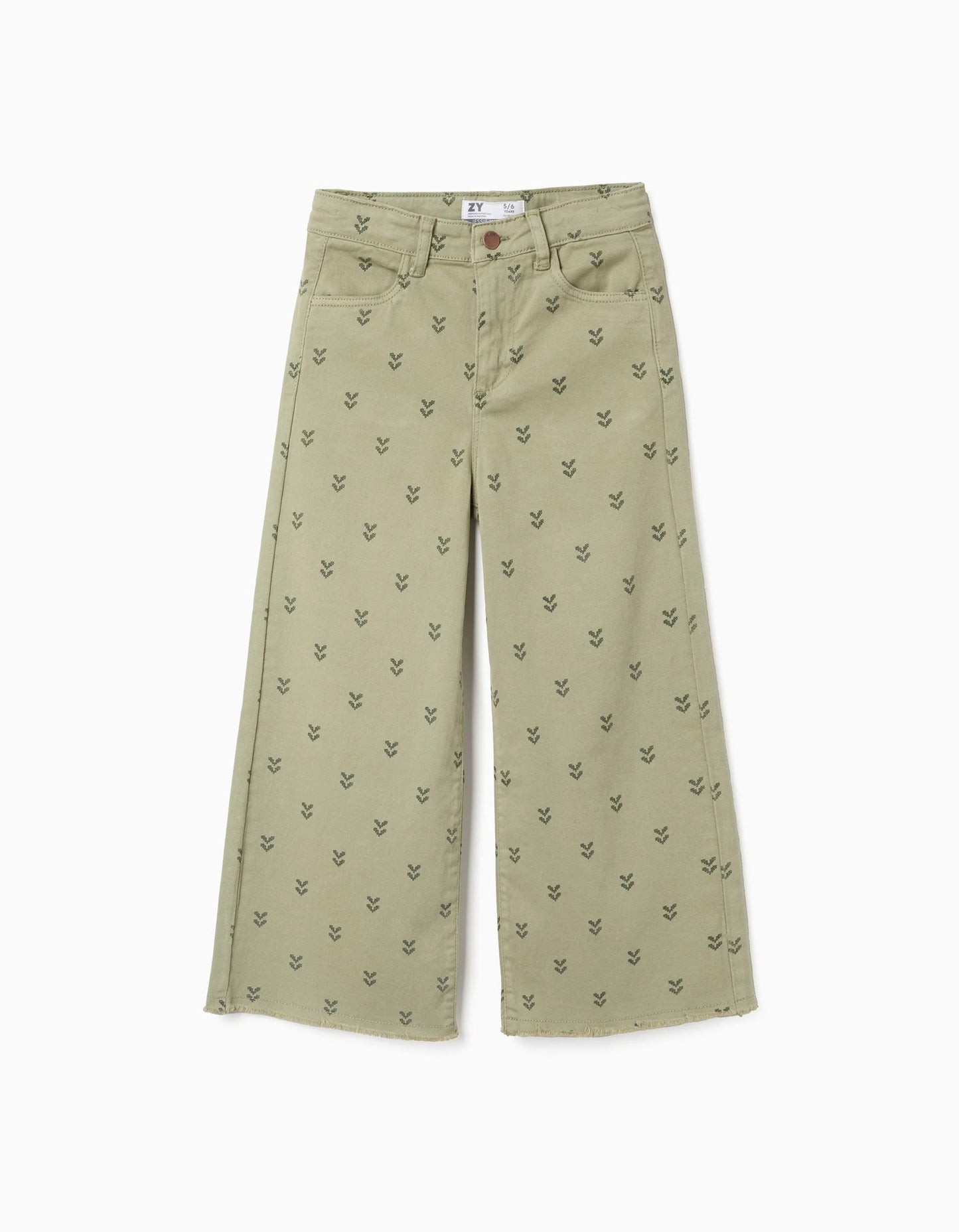 Pantaloni con motivo floreale
