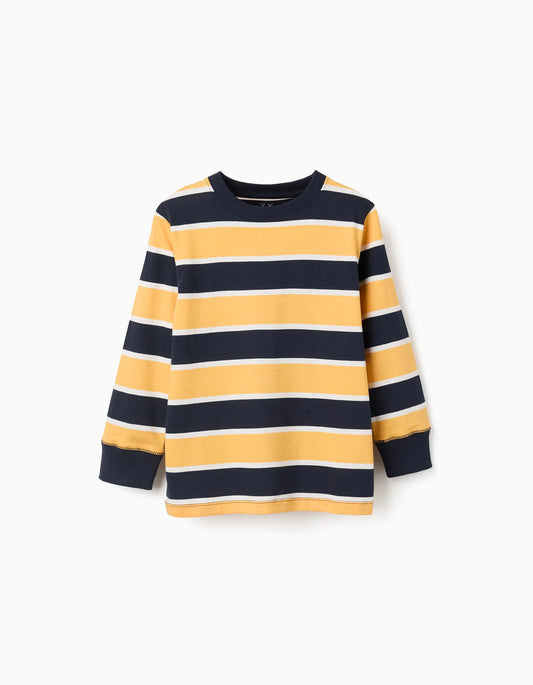 T-shirt a maniche lunghe a righe