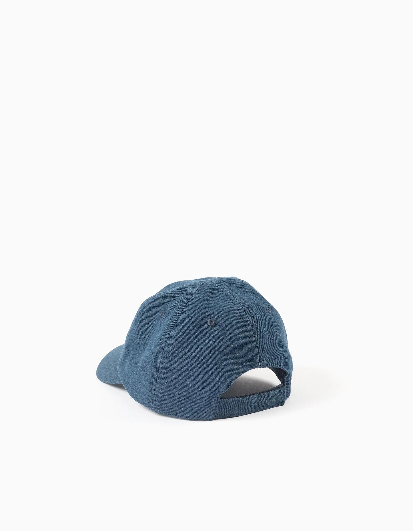 Cappello con visiera denim