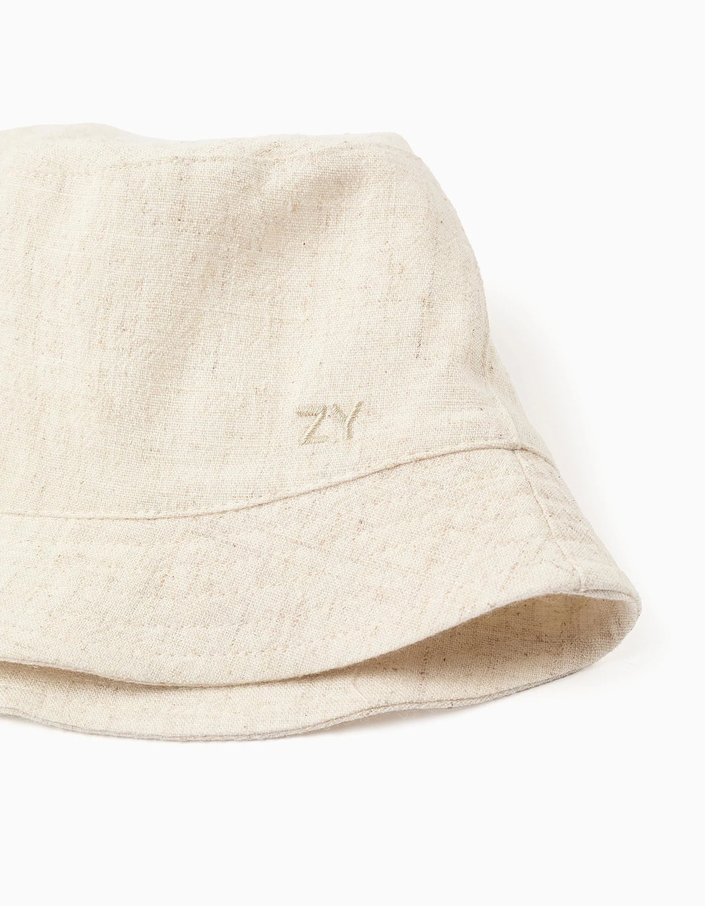 Cappello a secchiello in lino