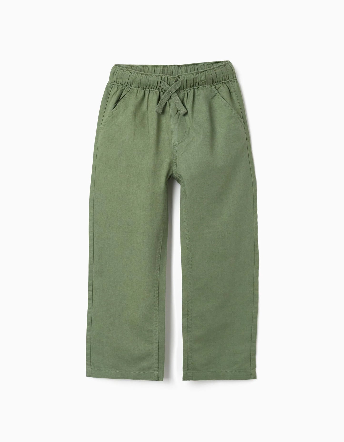 Pantaloni n lino con coulisse