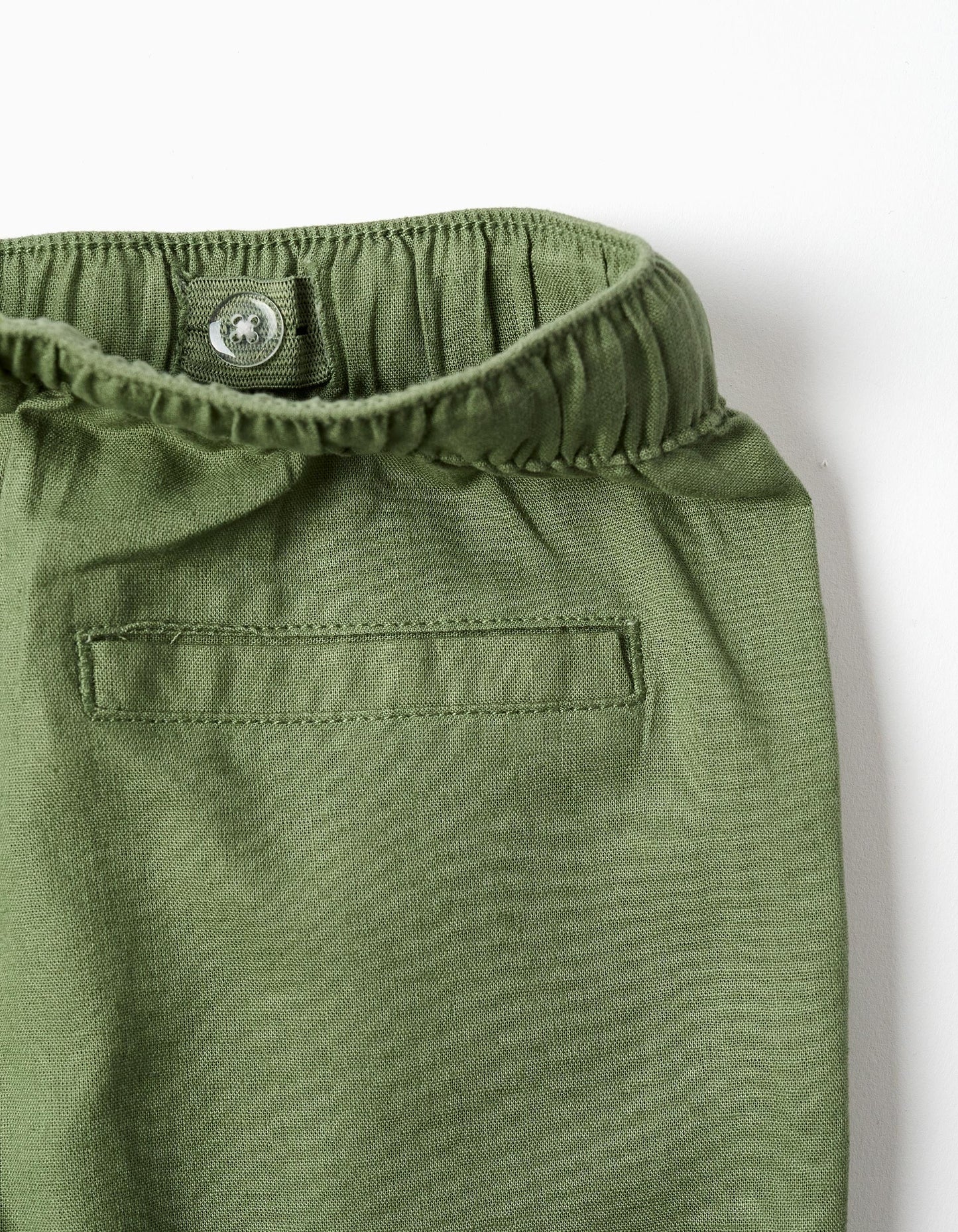Pantaloni n lino con coulisse