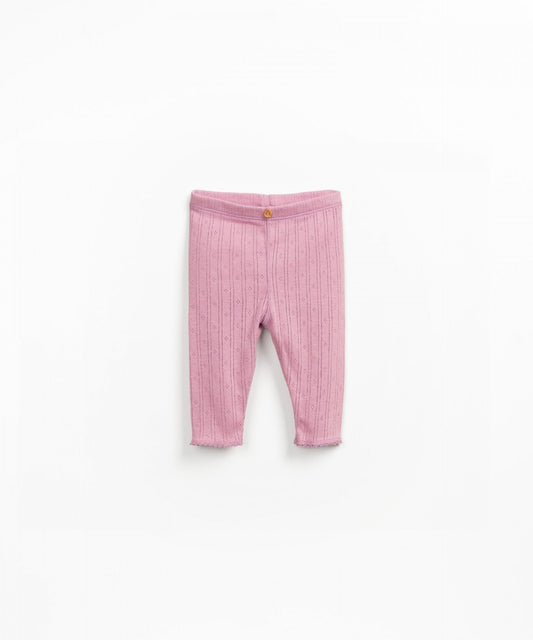 Leggings ajour a righe verticali