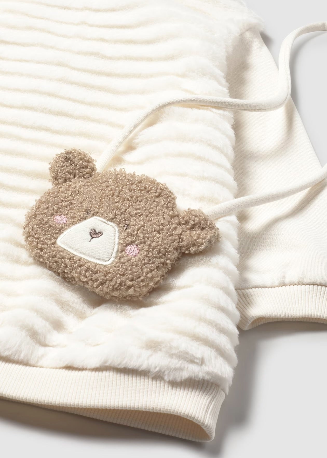 Vestito peluche con borsetta