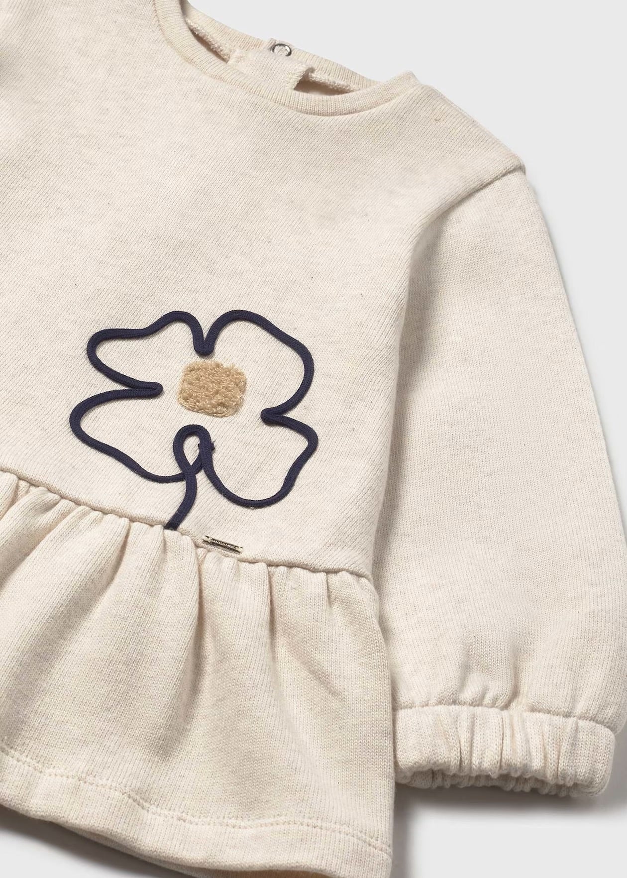 Vestito in maglia con fiori