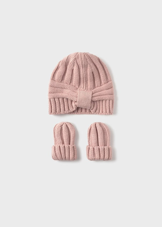 Completo cappello e muffole