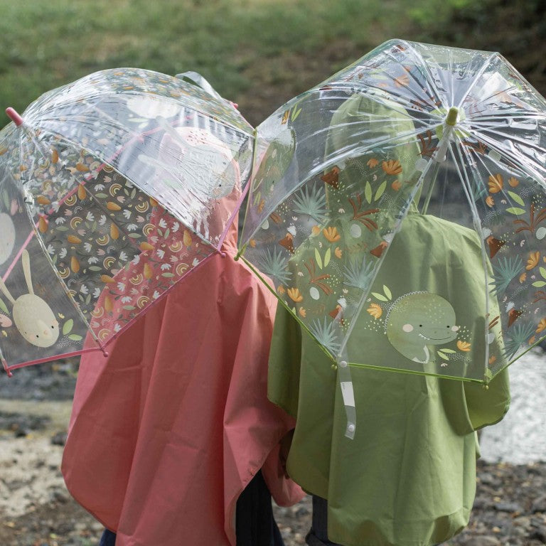 Ombrello trasparente per bambini - Dinosauro Cracky