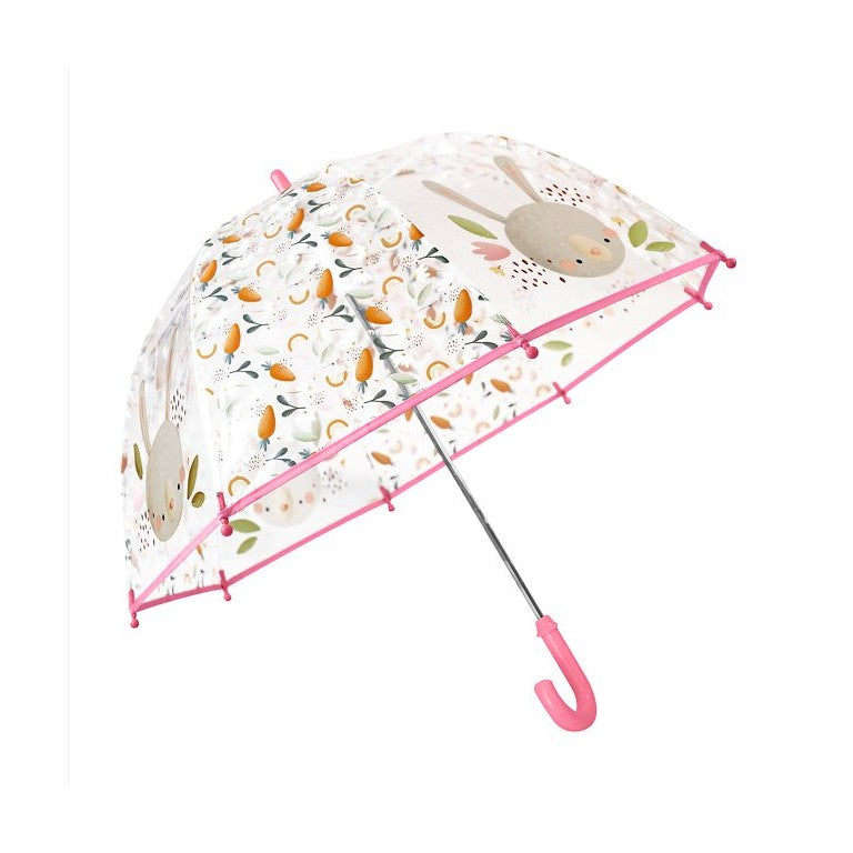 Ombrello trasparente per bambini - Coniglietta Fluffy