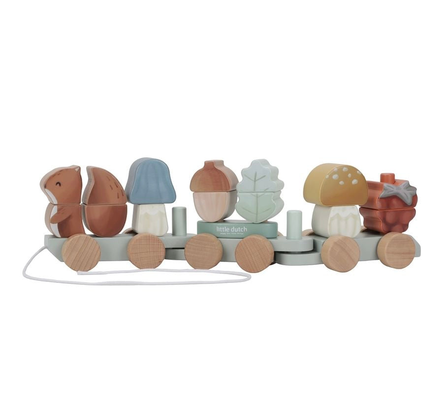 Trenino con costruzioni