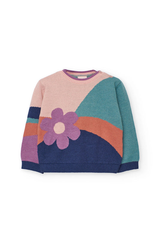 Maglione con fiore