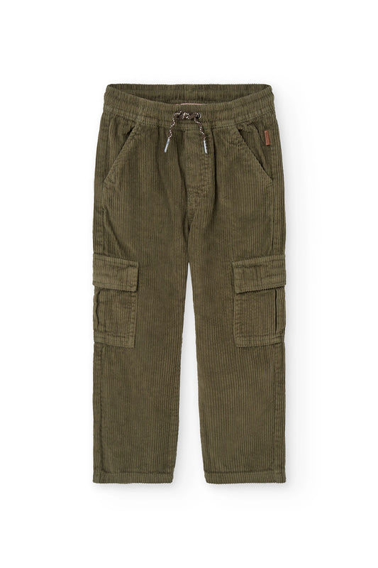 Pantaloni cargo in velluto