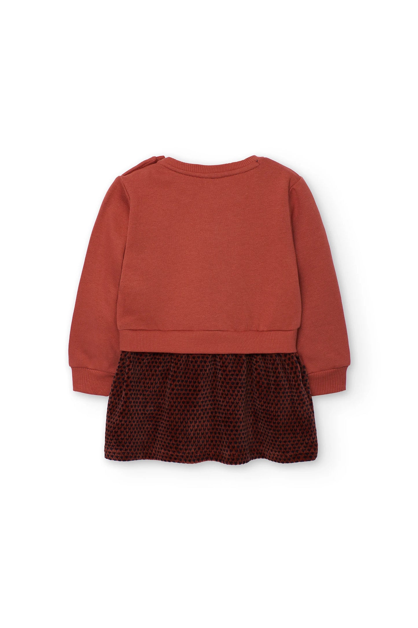 Vestito in felpa combinato