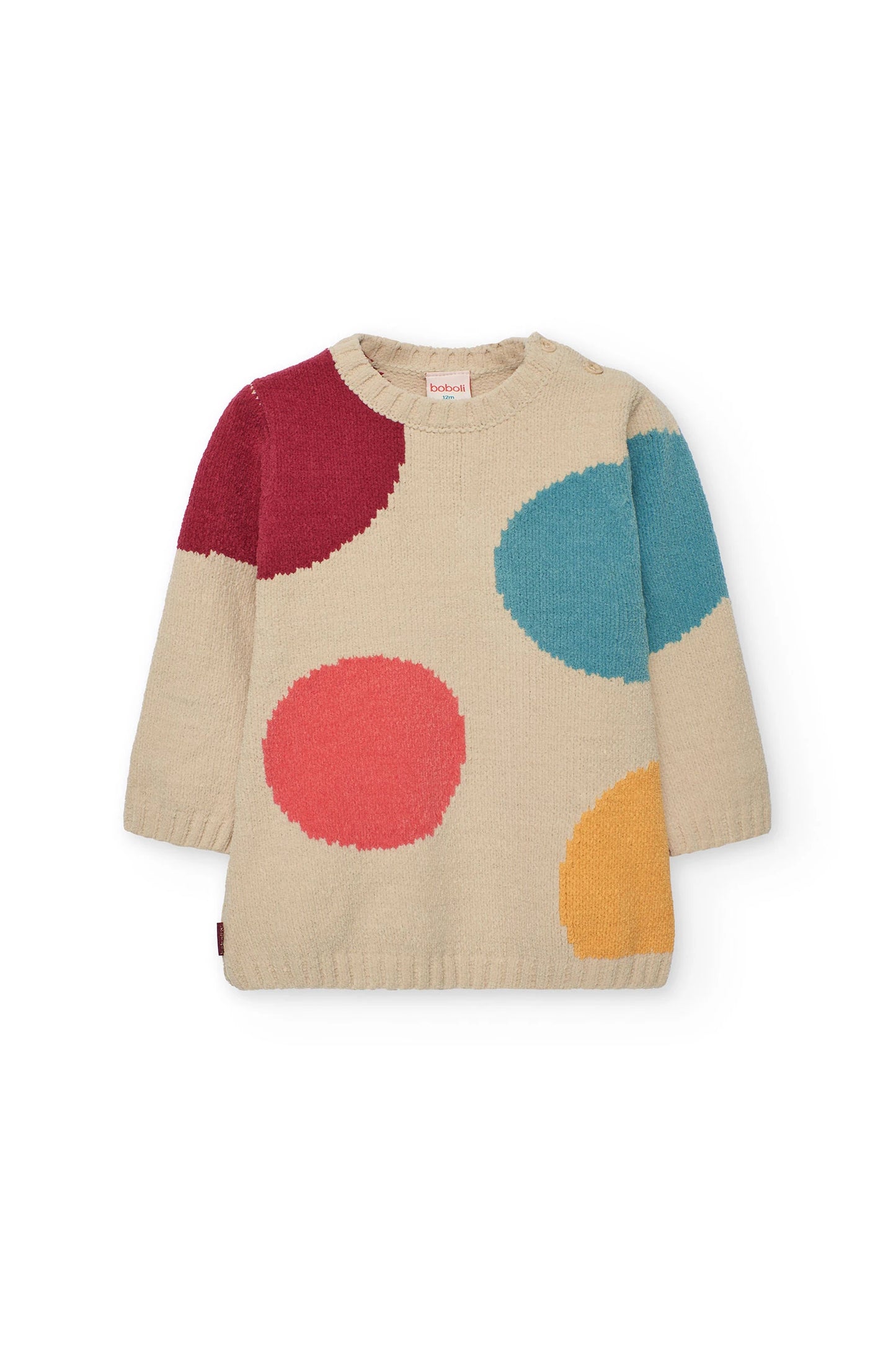 Vestito in maglia a pois