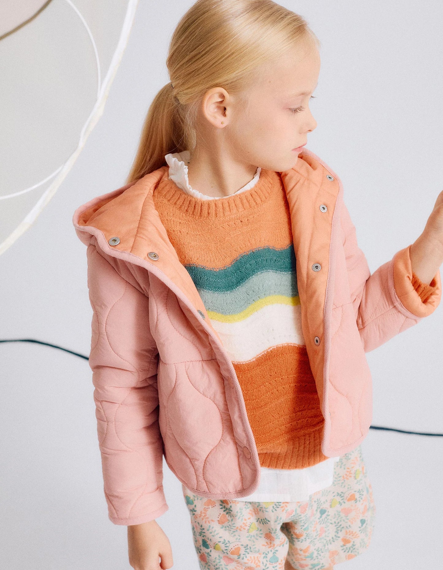 Maglione strisce ondulate