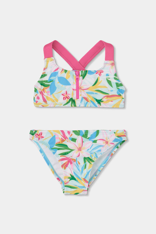 Costume due pezzi a fiori