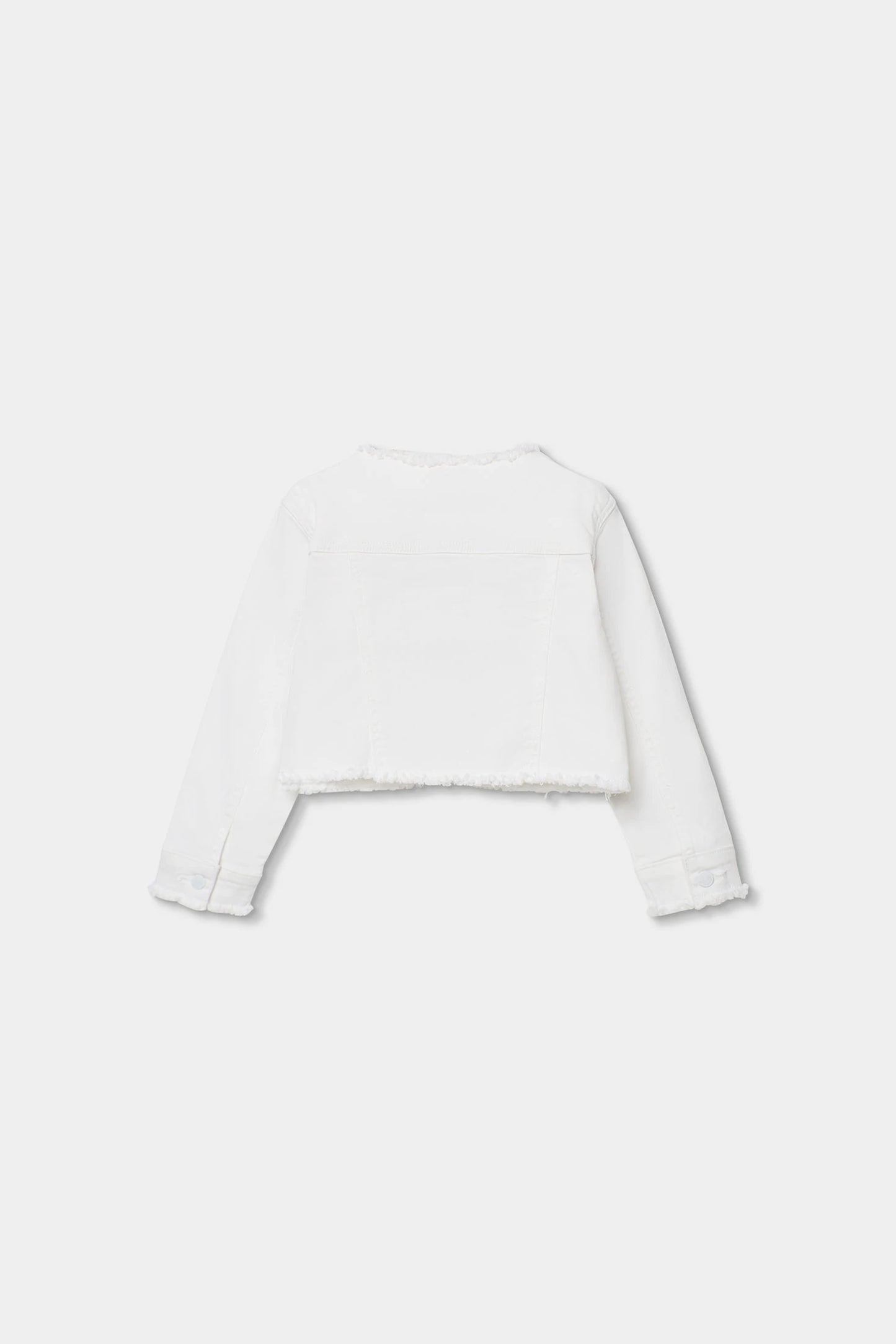 Giubotto denim bianco