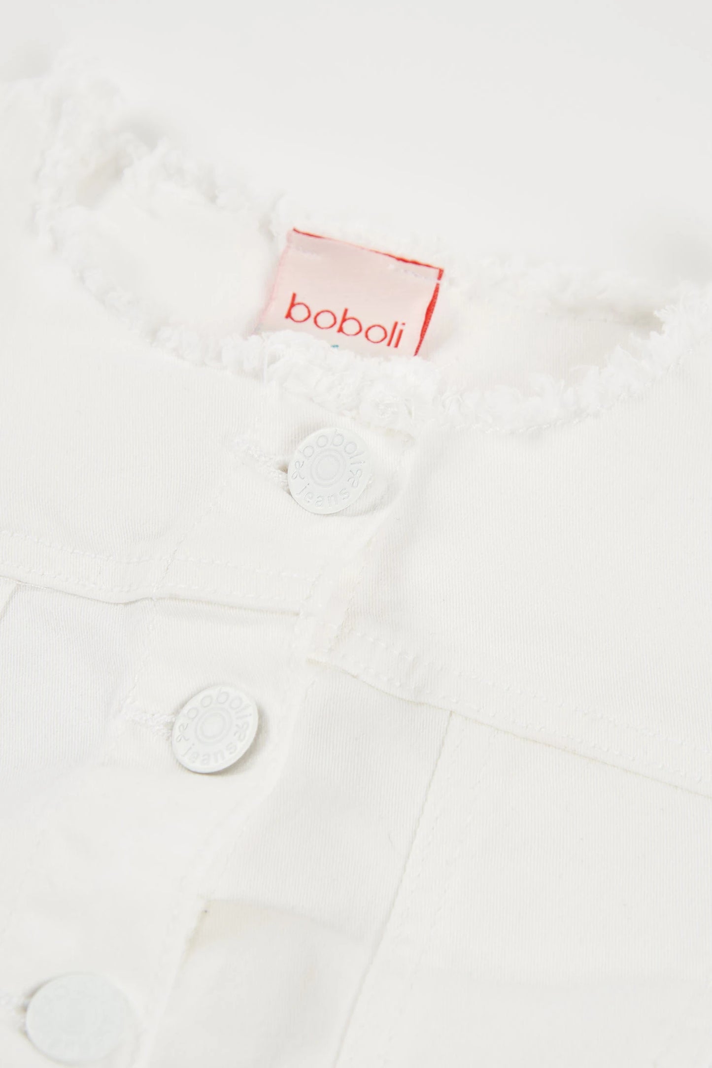 Giubotto denim bianco