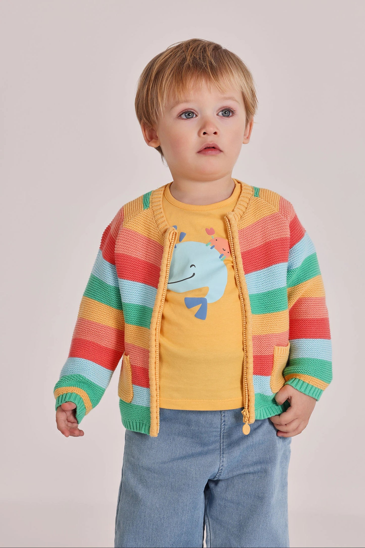 Giacchetta tricot a righe