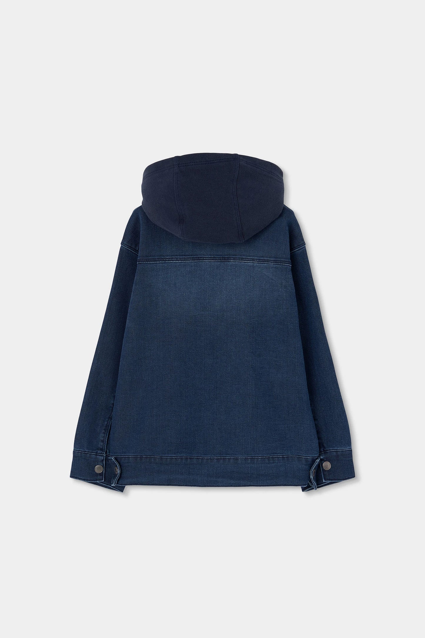 Giubotto denim con cappuccio