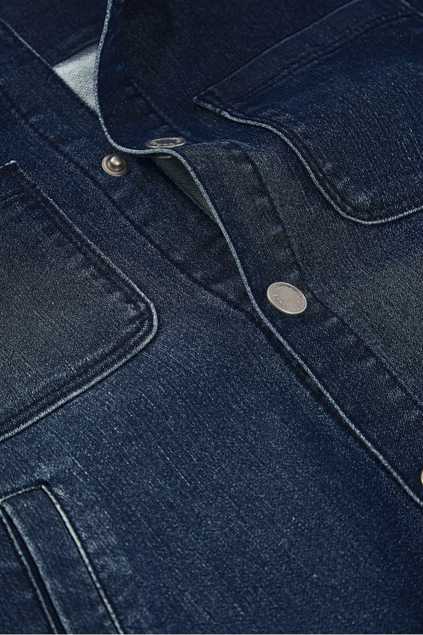 Giubotto denim con cappuccio