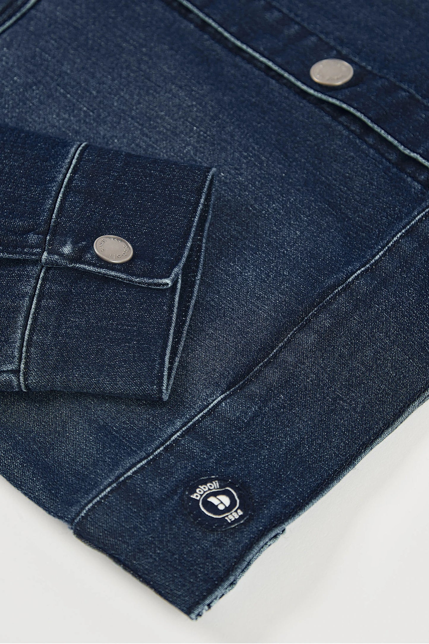 Giubotto denim con cappuccio