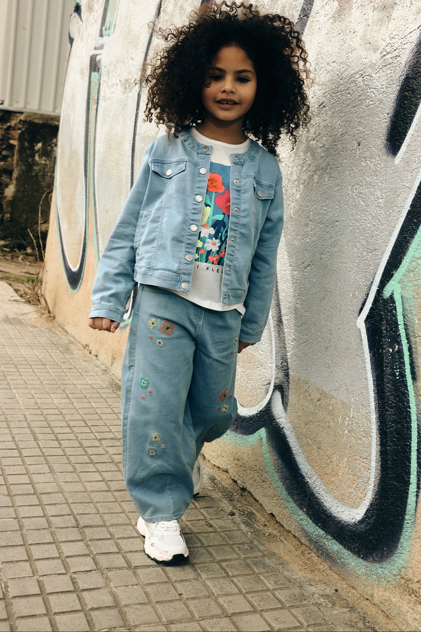 Jeans a fiori